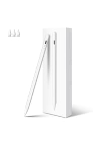 MANIKE - Stylus Pen für iPad 2018–2026, Schnellladung, Palm Rejection & Neigungssensitivität - weiß