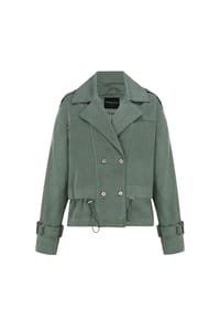 freshlions - Trenchcoat mit stylischem Reverskragen - Black