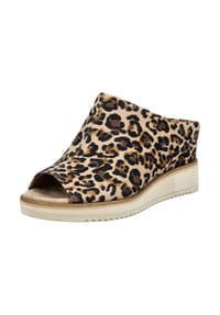 Tamaris - Leder Pantoletten - Champagne