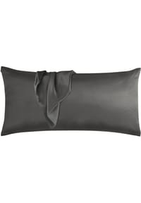 Aspero® - Seiden Kissenbezug 40x80 cm Alia - Anthrazit