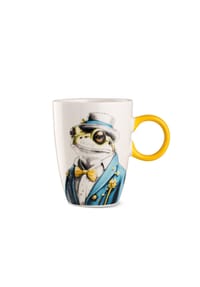 GILDE - Tasse Human Essence Froschmotiv, Frosch, Porzellan, Ø 9 cm, 81537 - mehrfarbig