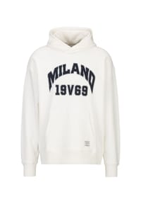 19V69 ITALIA - Oversized Hoodie QUENTINO COLLEGE - Cream