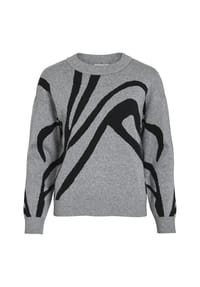 VILA - Pullover - Medium Grey Melange