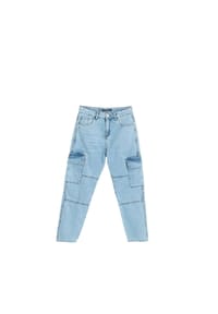 Solang - Hose mit Cargo-Details - Dunkelgrau