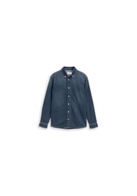 TOM TAILOR - Jeanshemd, Regular, Langarm, Button-Down-Kragen, für Herren - 10120 BLUE DENIM