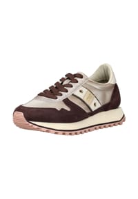 Blauer.®USA - Leder/Textil Sneaker - Rot/Beige