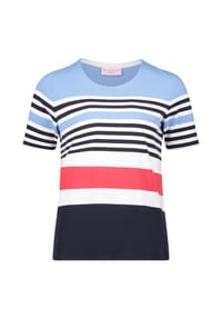 BETTY BARCLAY - Basic Shirt mit Ringel - Blau/Rot