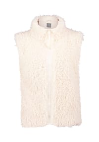 BETTY & CO - Kunstfell-Weste mit Stehkragen - cream