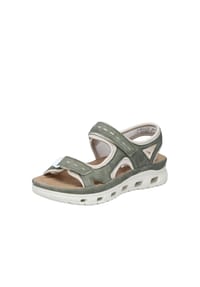 rieker - Trekkingsandalen, Klettverschluss, für Damen - SCHILF/PERLCREME