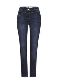 CECIL - Jeanshose, High Waist, 4-Pocket, für Damen - 10315 DARK BLUE