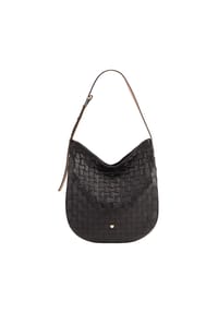 DuDu Sylvie - Sylvie Schultertasche Leder 36.5 cm - black rose