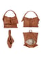 Samantha Look Handtasche Echt Leder, Made In Italy Bild 2