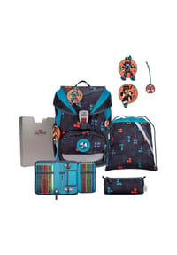DerDieDas® ERGOFLEX - Schulrucksack -Set, 6-teilig - NINJA FIGHTER