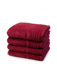 VOSSEN® 4 X Handtuch im Set Vienna Style Supersoft - Vienna Style Supersoft - Deep blue