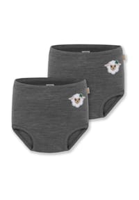normani® - 2er Pack Baby Merino Windelhose Tokoroa - Anthrazit