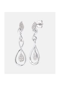 Diamant L'eternel - Ohrhänger, mit 0.1 ct Diamant, 375 Weißgold - white gold