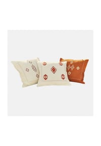 LOBERON - Kissenhülle 3er Set Selamir beige/orange - beige/orange