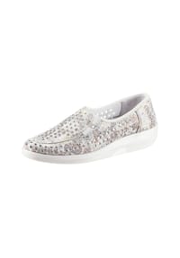 Witt - Slipper - weiß-geblümt