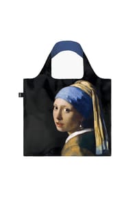 Loqi - Einkaufstasche "Johannes Vermeer Girl Pearl Earring", faltbar, Label - GIRL PEARL EARRING