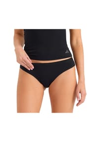 adidas - Damen Slip, 3er Pack - Sport Active Essentials, Low Rise Bikini-Slip, Cotton, einfarbig - Schwarz