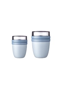 MEPAL - Lunchpot mini + regular Ellipse 2er Set ELLIPSE - blau