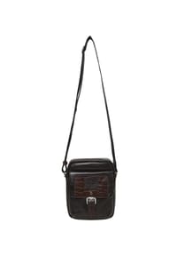 GALERIA RYDQAL FS26 - Umhängetasche, Leder, Reißverschluss - BROWN