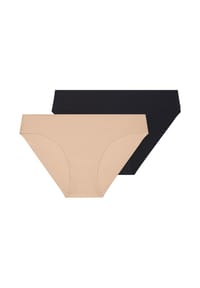 SIMONE PÉRÈLE - Slip 2er Pack Uniq - Schwarz / beige