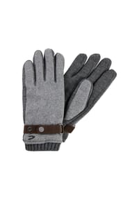 camel active - Strickhandschuhe mit Fleecefutter - Dunkelbraun