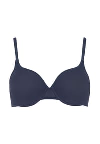 BeeDees® - Damen T-Shirt BH Stepy Soft WHP mit Bügel, nahtlose und vorgeformte Cups, edler Look, bequem - darkblue