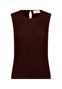 CARTOON - Rundhals-Shirt ohne Arm - Dunkelbraun