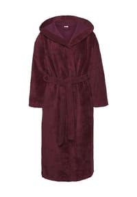 LASCANA - Bademantel Basic 2 Bademantel, Kapuze, für Damen - BERRY