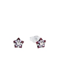 Prinzessin Lillifee - Ohrstecker für Mädchen, 925 Sterling Silber, Preciosa | Stern - Lila