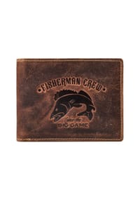 GREEN BURRY Karpfen - Karpfen Geldbörse Leder 12 cm - brown
