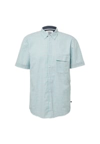 s.Oliver - Freizeithemd, Regular Fit, Kurzarm, Button-Down-Kragen, für Herren - 65N1 BLUE GREEN