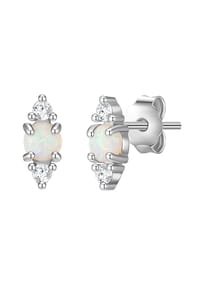GLANZSTÜCKE MÜNCHEN - Damen Ohrringe aus 925/- Sterling Silber in Silber mit Zirkonia - silber