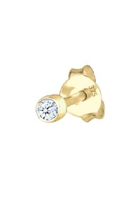 elli. DIAMONDS - Ohrringe Single Stecker Diamant (0.03Ct) Basic 375 Gelbgold - Gold