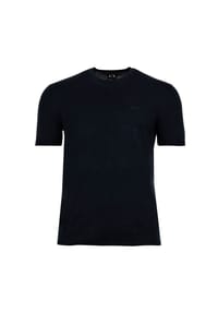 ARMANI EXCHANGE - Herren T-Shirt, Feinstrick - Rundhals, Baumwolle, uni - Dunkelblau