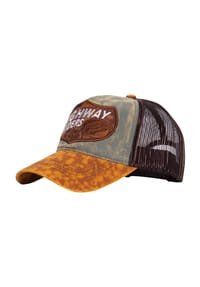 KING KEROSIN - Trucker Cap mit authentischem Enzymwash Highway Riders - grün