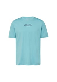 s.Oliver - T-Shirt, Baumwolle, für Herren - 02D1 WHITE