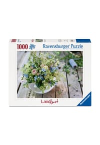 Ravensburger - Landlust Puzzle "Sommerlicher Wiesenstrauß mit Himmelblauem Südstern", 1000 Teile - 