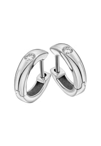 ONE ELEMENT Timeless Diamonds - 0,10 ct Diamant Brillant Ohrringe Creolen - silber
