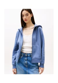 TOMMY Jeans - Sweatjacke, Logo-Stickerei, für Damen - P06 BLUE