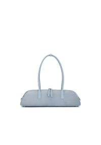 KAZAR STUDIO - Hellblaue Baguette-Tasche aus Wildleder und Naturleder - Blau