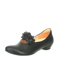 Think! - Leder/Textil Ballerinas - Schwarz Kombi