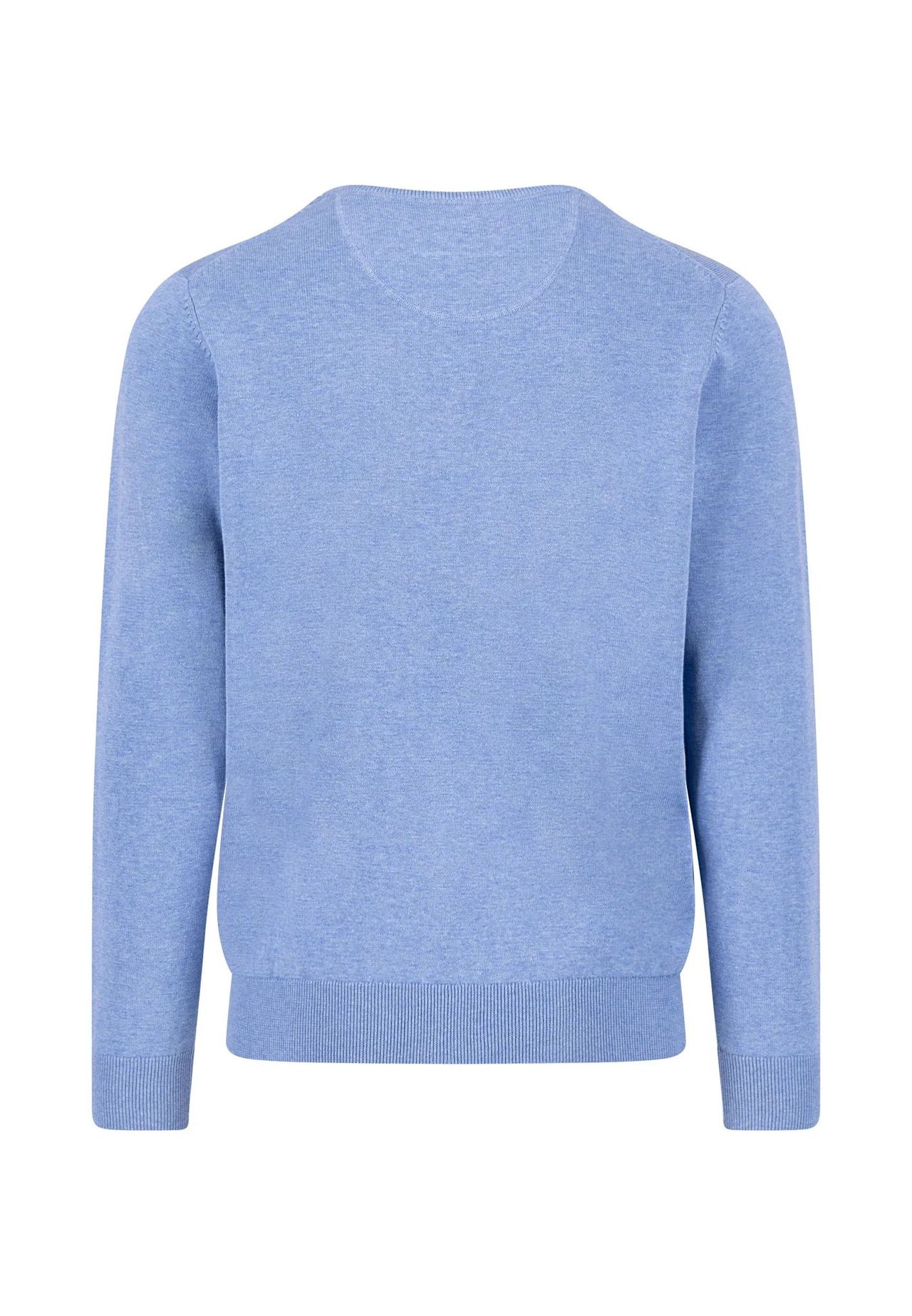FYNCH-HATTON® Pullover, Baumwolle, RippbüNdchen, FüR Herren, Blau, Xl