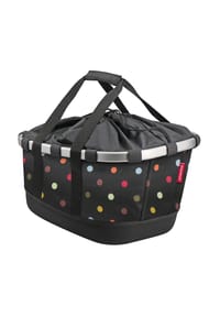 KLICKfix® - HInterrad-Fahrradkorb Bikebasket GT m.UniKlip , margarite - schwarz