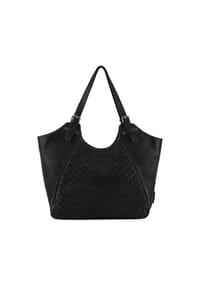 FREDsBRUDER Calm Weave - Calm Weave Shopper Tasche Leder 45 cm - black