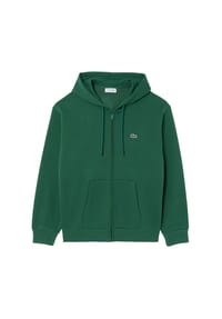 LACOSTE - Herren Sweatjacke mit Kapuze - Zipped Fleece Front Hoodie, Regular Fit - 031 BLACK