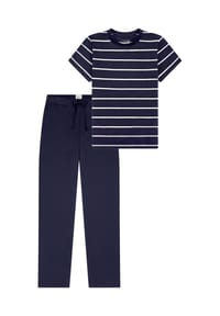 SCHIESSER - Schlafanzug Mix & Relax - Blau