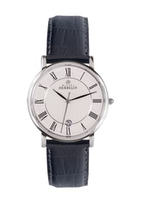 MICHEL HERBELIN CLASSIC - Herrenuhr "12248/08" - SILBER/SCHWARZ